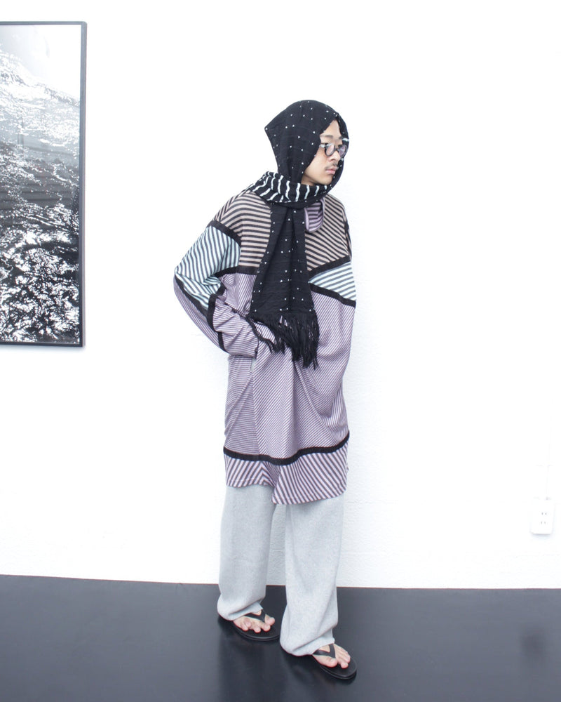 KIKO KOSTADINOV / RADAY JERSEY TUNIC - W. Lilac & Grey/W. Mint & Grey/N. Black & Beige/N. Lilac & Grey (KKAW25TP07-73)