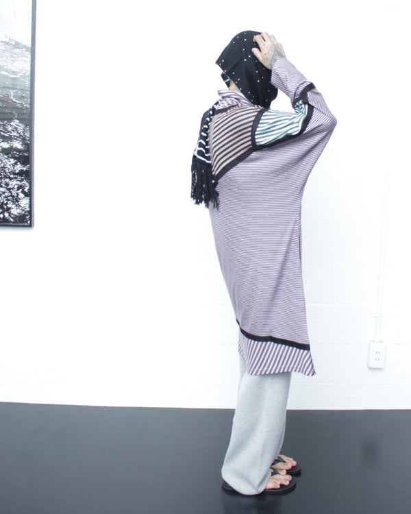 KIKO KOSTADINOV / RADAY JERSEY TUNIC - W. Lilac & Grey/W. Mint & Grey/N. Black & Beige/N. Lilac & Grey (KKAW25TP07-73)