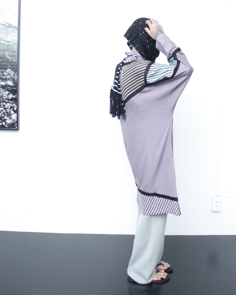 KIKO KOSTADINOV / RADAY JERSEY TUNIC - W. Lilac & Grey/W. Mint & Grey/N. Black & Beige/N. Lilac & Grey (KKAW25TP07-73)