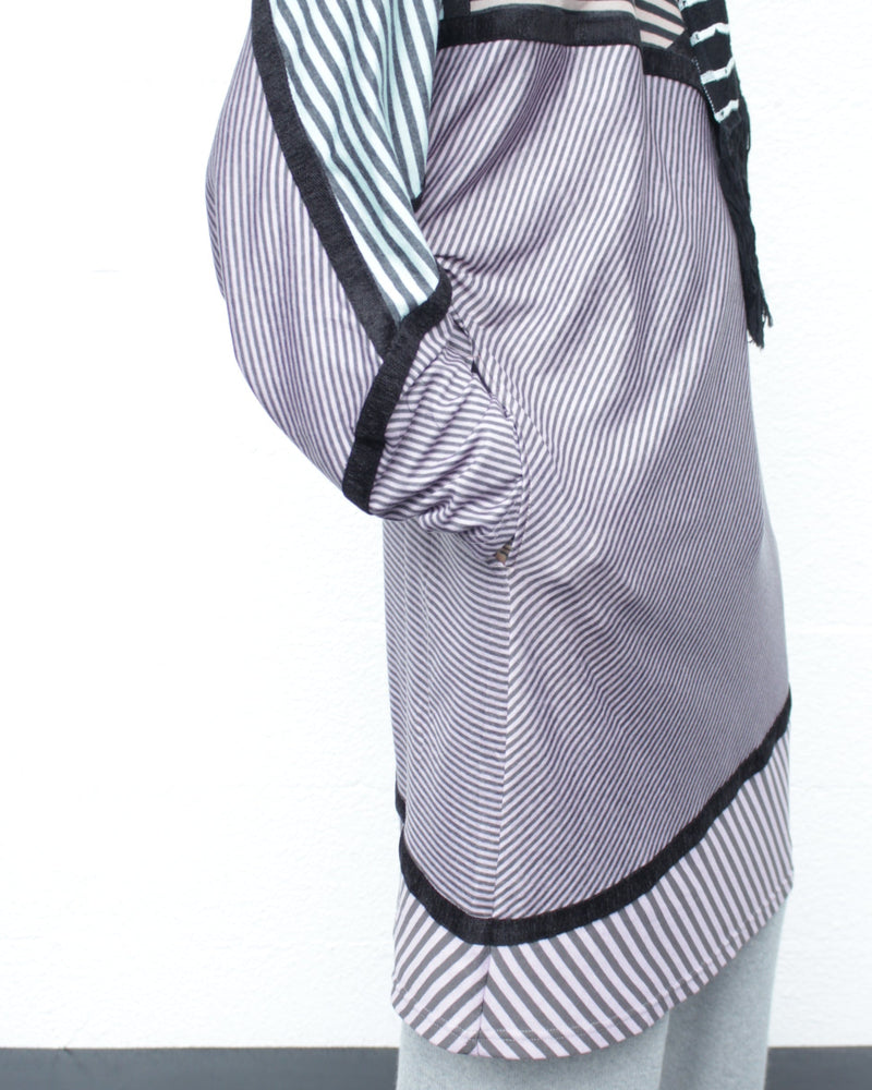 KIKO KOSTADINOV / RADAY JERSEY TUNIC - W. Lilac & Grey/W. Mint & Grey/N. Black & Beige/N. Lilac & Grey (KKAW25TP07-73)