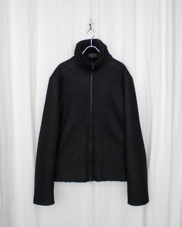 OMAR AFRIDI / SHEARLING JACKET - Black (OA-AW25-LTH-101-01)