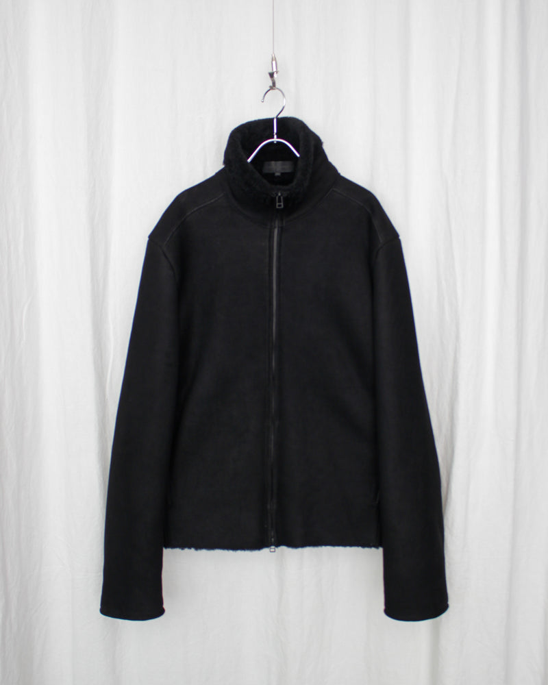 OMAR AFRIDI / SHEARLING JACKET - Black (OA-AW25-LTH-101-01)