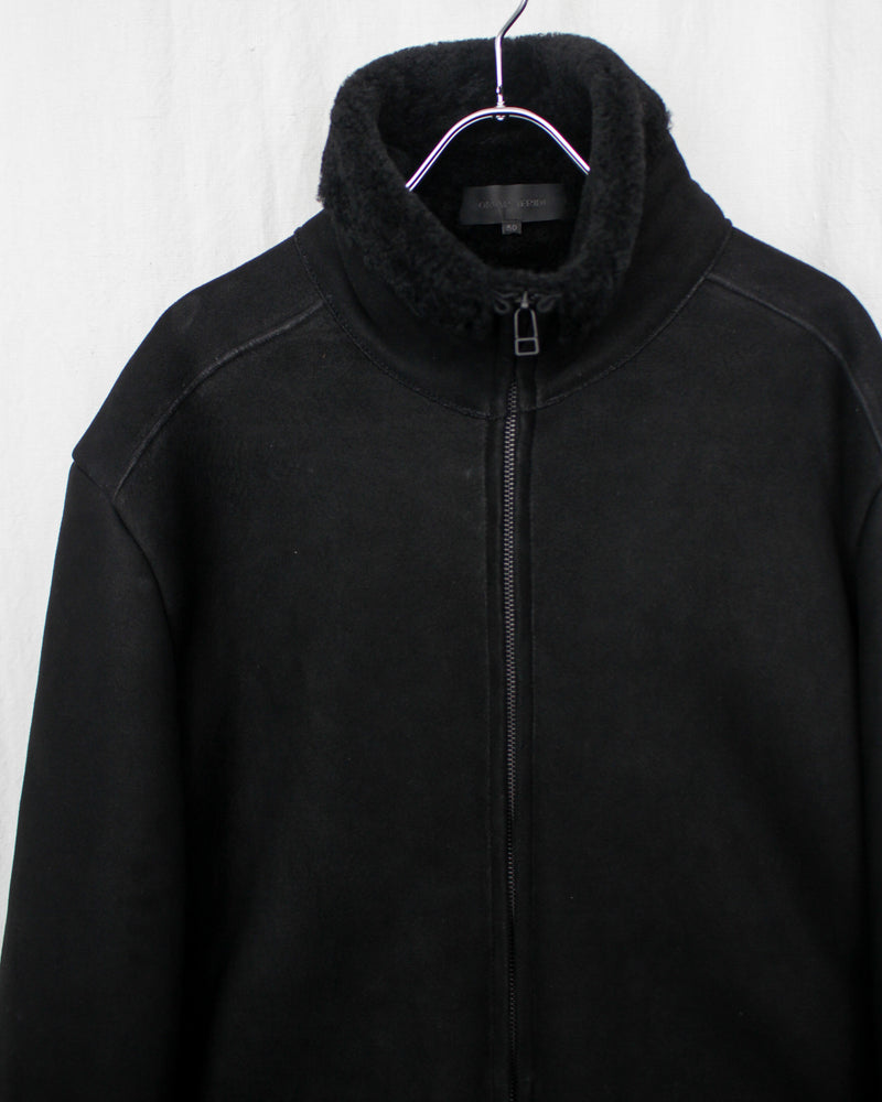OMAR AFRIDI / SHEARLING JACKET - Black (OA-AW25-LTH-101-01)