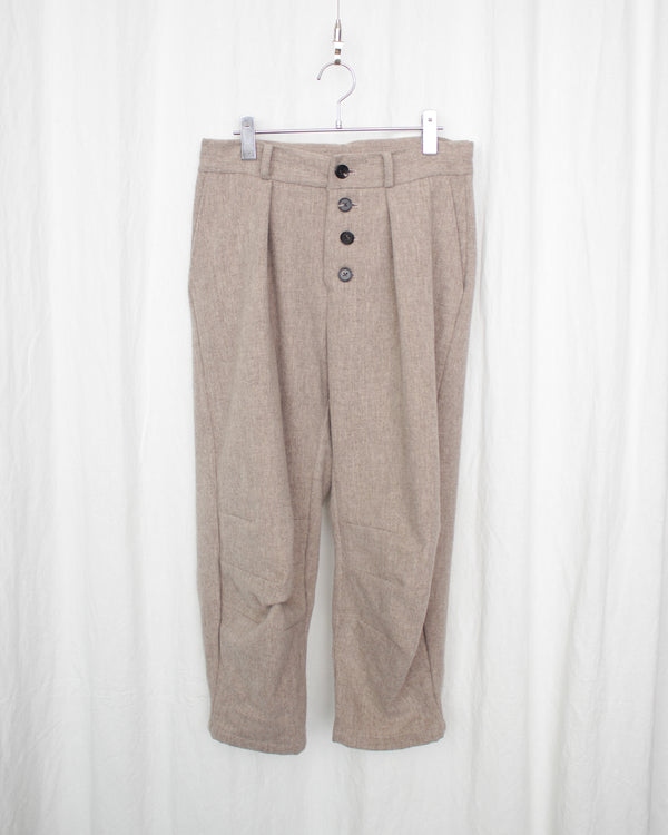 WILLIAM OWESON FÖRLAG / "TYPESETTER" TROUSERS - Natural (F3-TR4-15HLD-0130254)