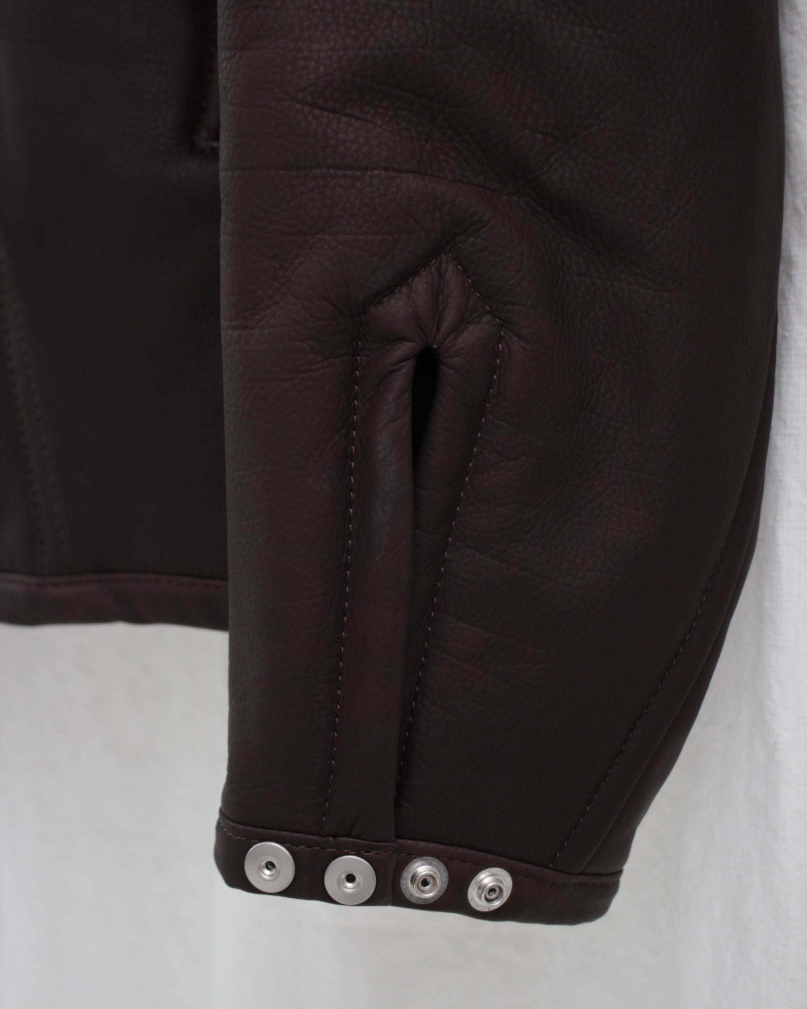 OMAR AFRIDI オマールアフリディ PADDED LEATHER BLOUSON (OA OMAR AFRIDI オマールアフリディ PADDED LEATHER BLOUSON (OA