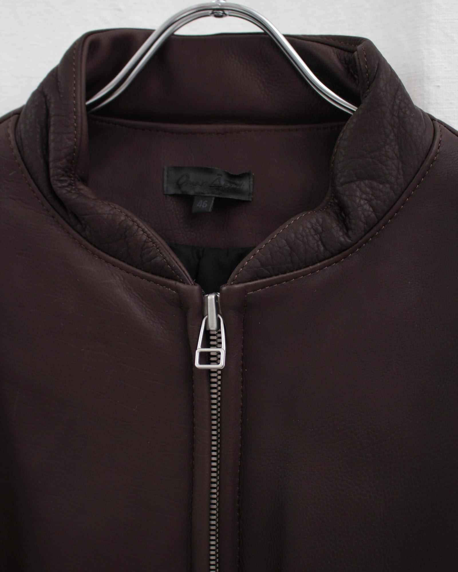 OMAR AFRIDI オマールアフリディ PADDED LEATHER BLOUSON (OA OMAR AFRIDI オマールアフリディ PADDED LEATHER BLOUSON (OA