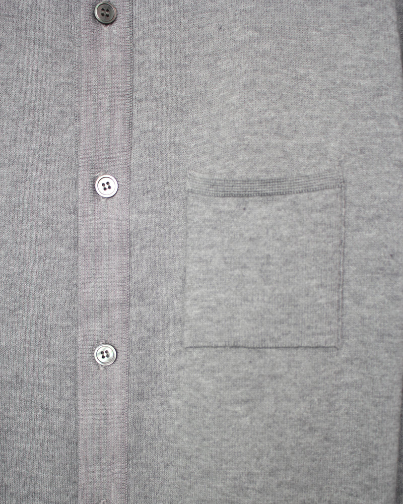 CAMISAS MANOLO / ALLUMINIO KNITTED SHIRT - Top Grey (25023003)