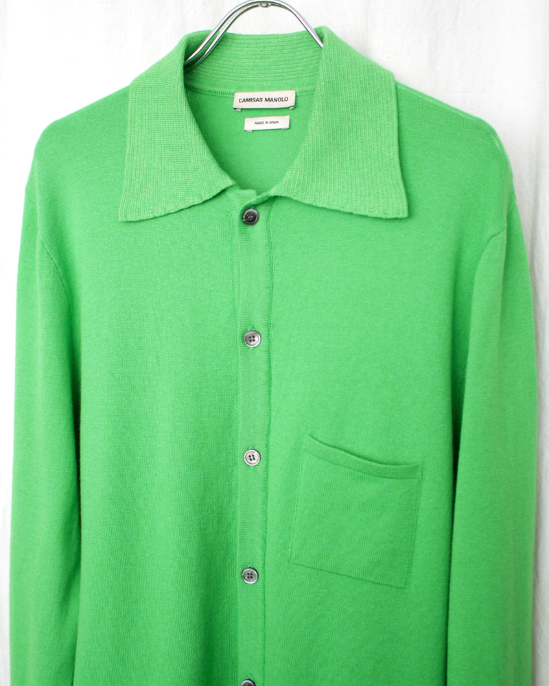 CAMISAS MANOLO / CLASSIC GREEN KNITTED SHIRT - Classic Green (25023002)