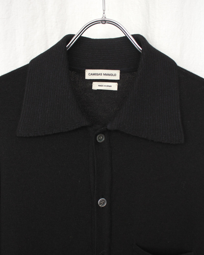 CAMISAS MANOLO / NERO KNITTED SHIRT - Black (25023004)
