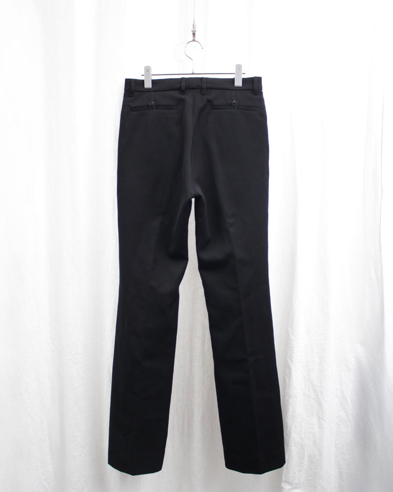 DOUBLE FACE FLAIRE TROUSERS (BR58-AW24) Black (Reversible:Gray)