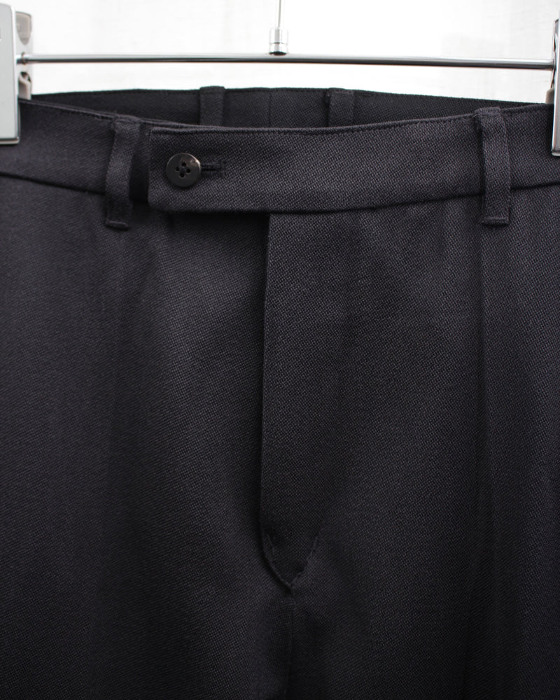 DOUBLE FACE FLAIRE TROUSERS (BR58-AW24) Black (Reversible:Gray)