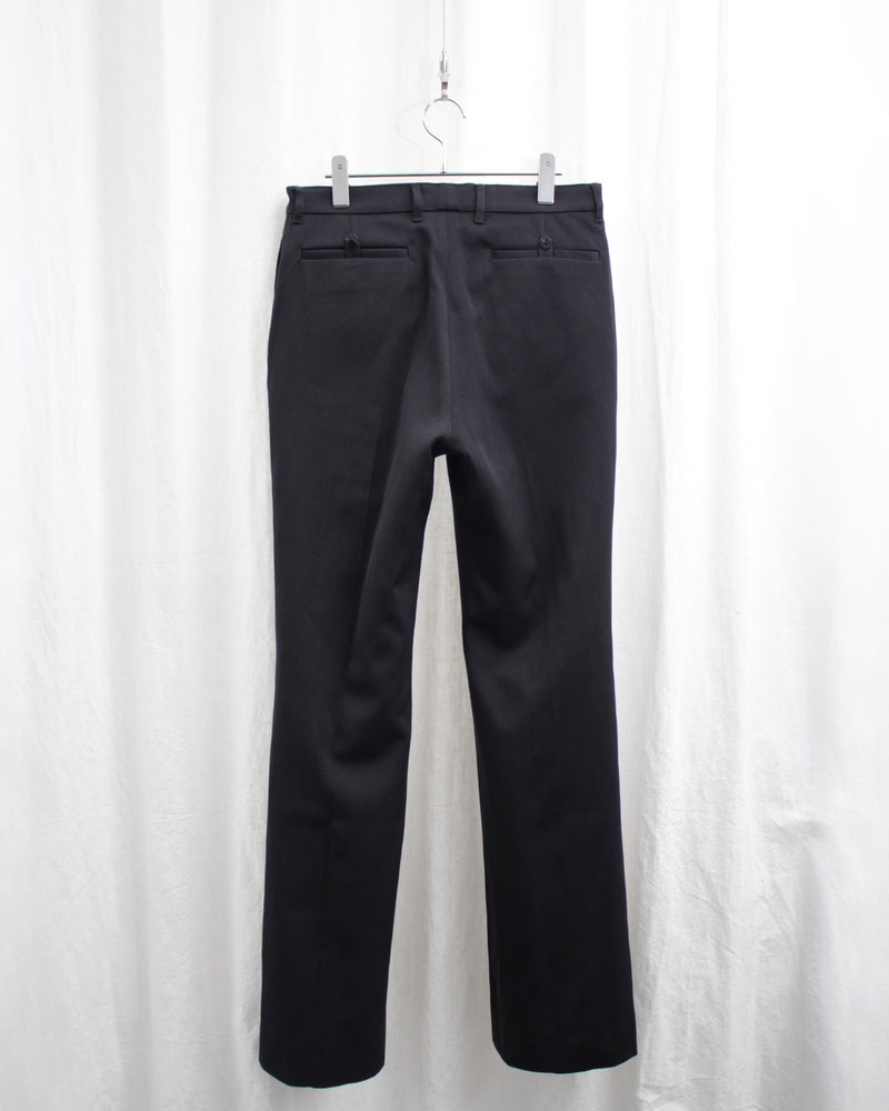 DOUBLE FACE FLAIRE TROUSERS (BR58-AW24) Black (Reversible:Gray)