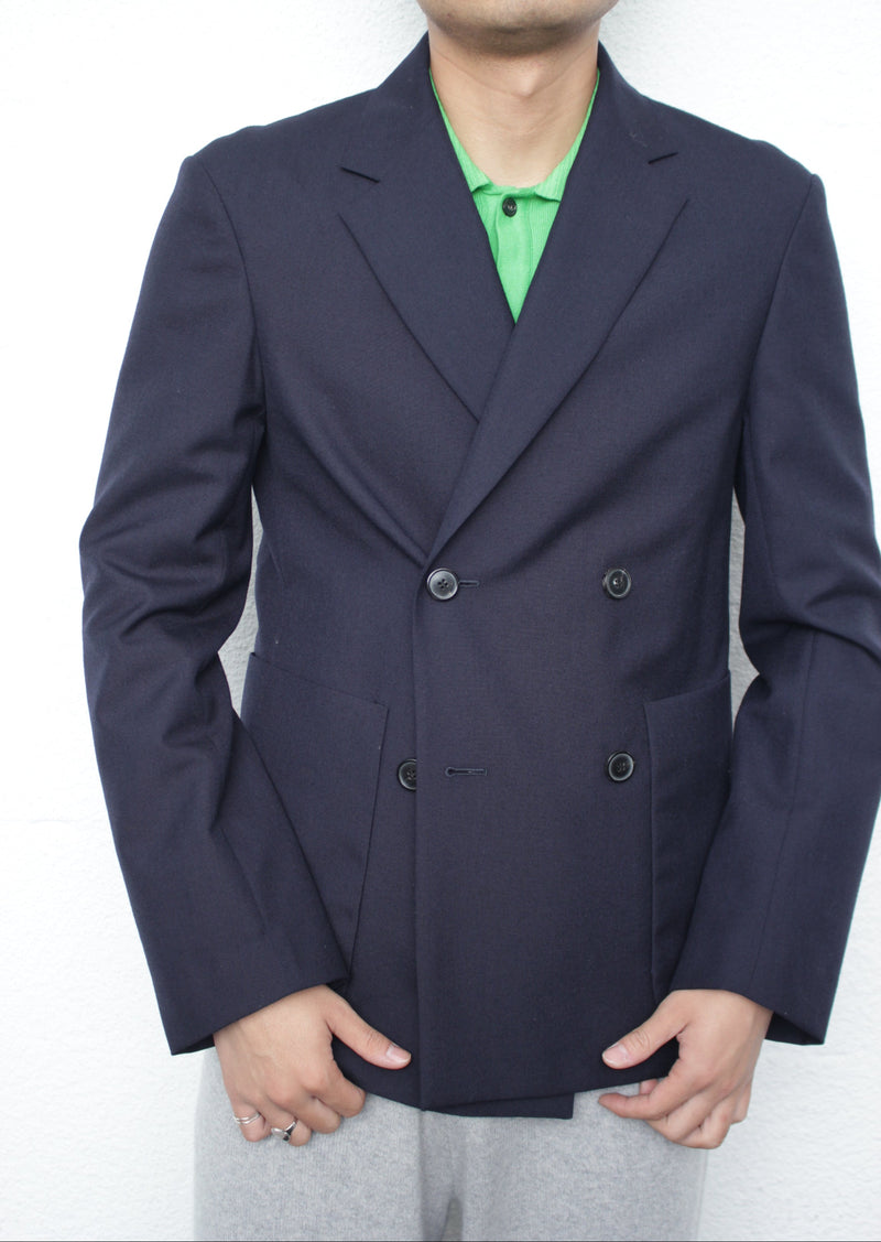 DRIES VAN NOTEN / BARLEYS 8218 MW.JACKET - Navy (241-020415-8218)