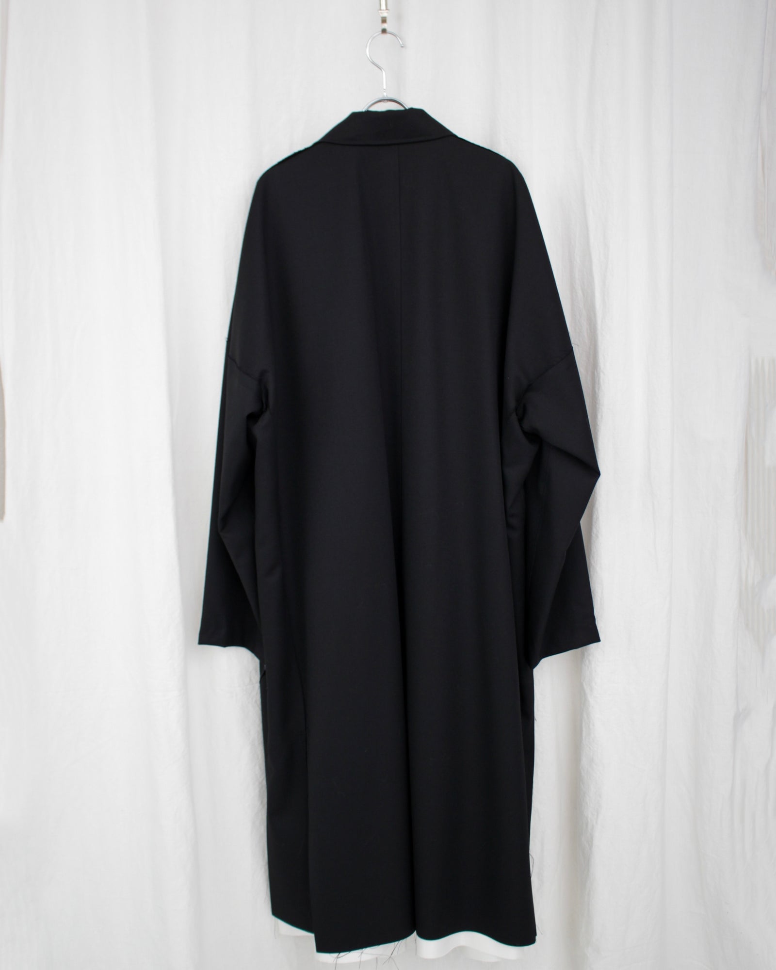 sulvam / CLASSIC OVER COAT (MU-C50-100) Black – Mukta / Sal
