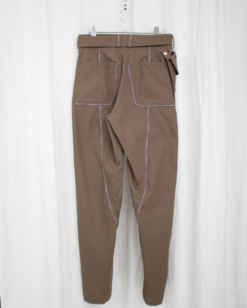 CHALICE TROUSER W BAG (KKAW24T03-15) Brass Green