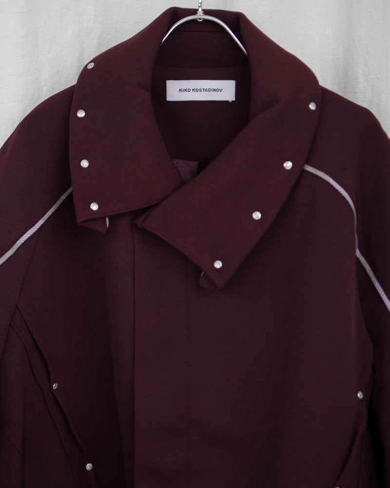 CHALICE JACKET W BAG (KKAW24J05-48) Maroon