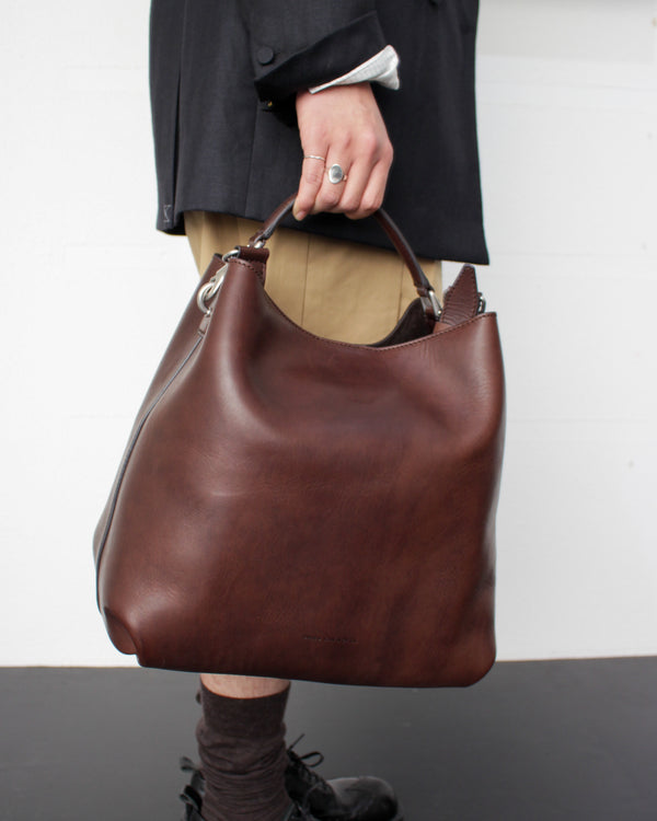 DRIES VAN NOTEN / BM251-GRIP227-197 M.L.BAG - Dark Brown (251-021506-197-704)