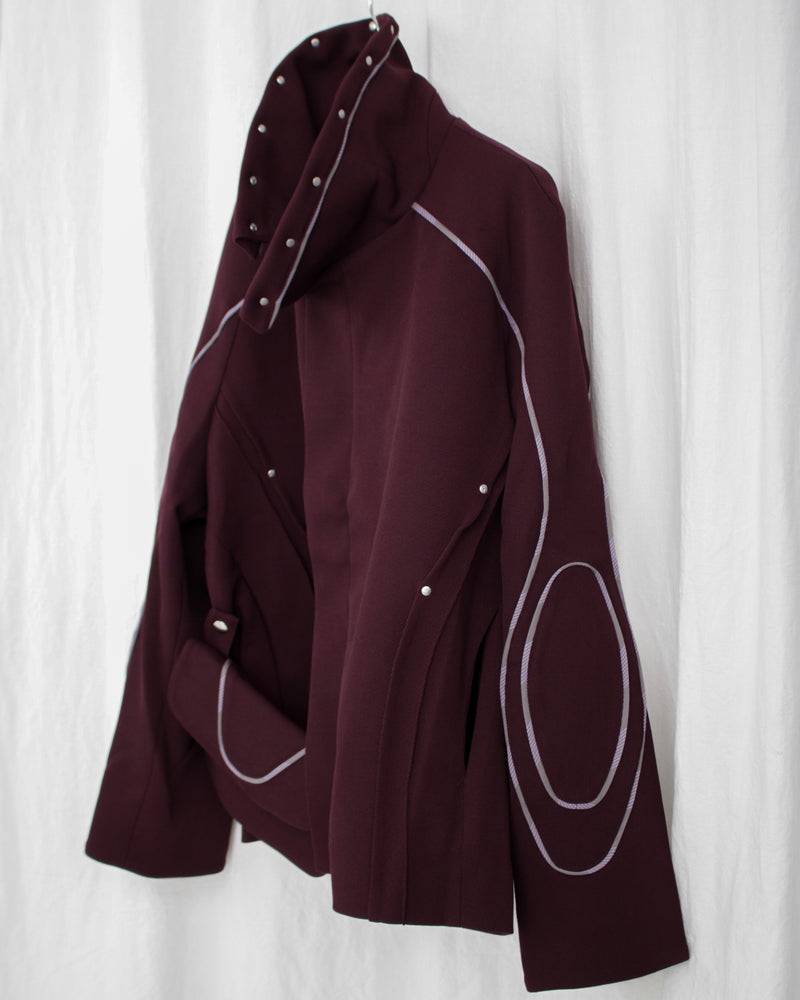 CHALICE JACKET W BAG (KKAW24J05-48) Maroon