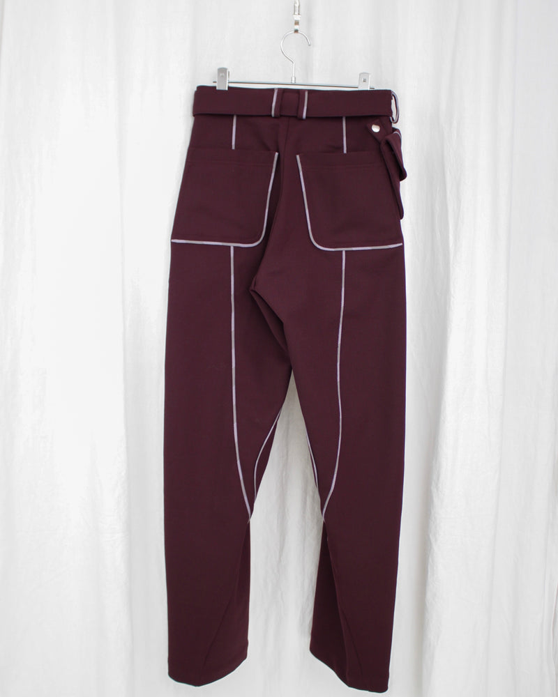 CHALICE TROUSER W BAG (KKAW24T03-13) Maroon