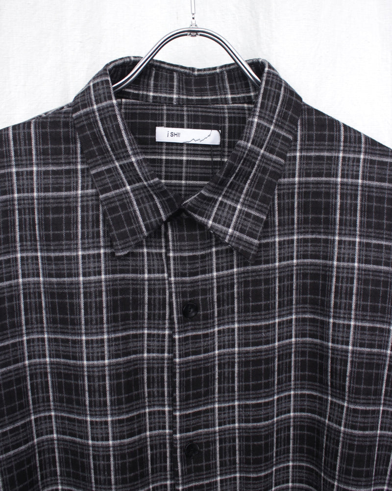 I SHII / CLUBMAN FLANNEL SHIRT - Check (i SHII-08)