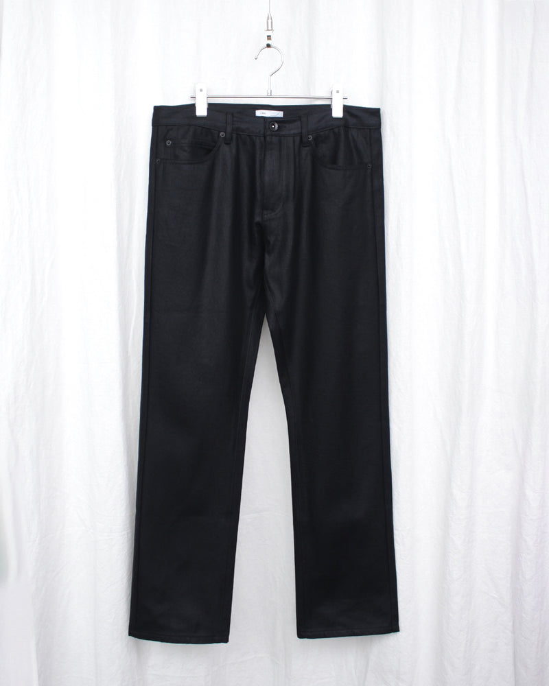 I SHII / 4-POCKET WAXED DENIM - Black (i SHII-01)