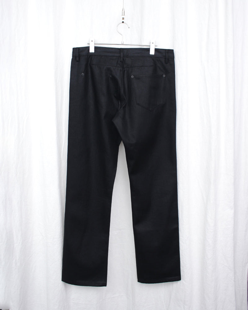 I SHII / 4-POCKET WAXED DENIM - Black (i SHII-01)