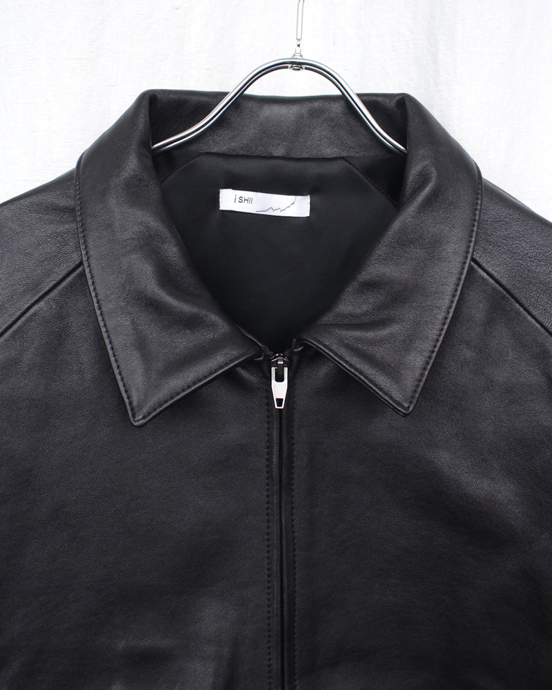 I SHII / CLUBMAN LEATHER JACKET - Black (i SHII-09)