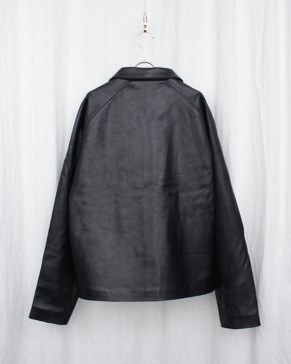 I SHII / CLUBMAN LEATHER JACKET (I SHII-09) Black – Mukta / Sal