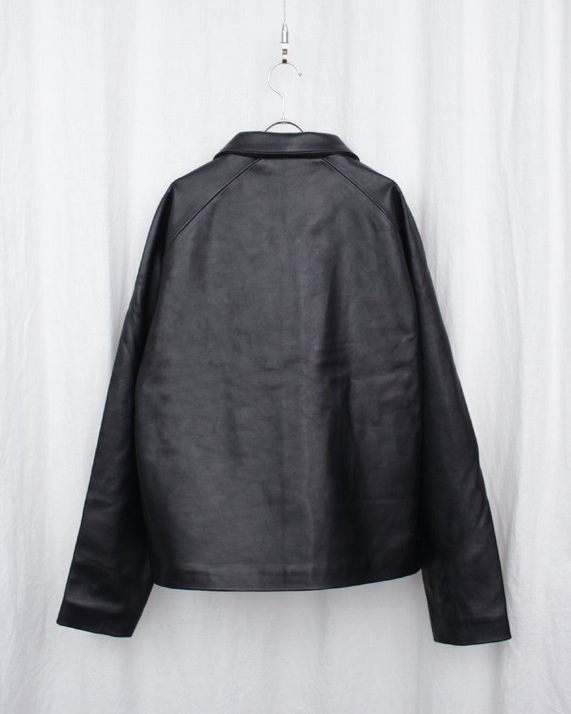 I SHII / CLUBMAN LEATHER JACKET - Black (i SHII-09)