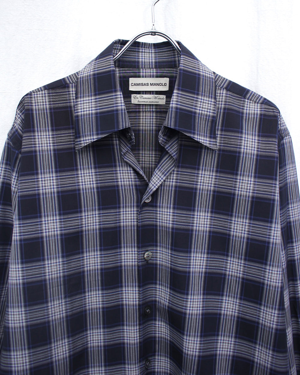 CAMISAS MANOLO / NORMAL SHIRT (26010608) Navy Blue/White Checks