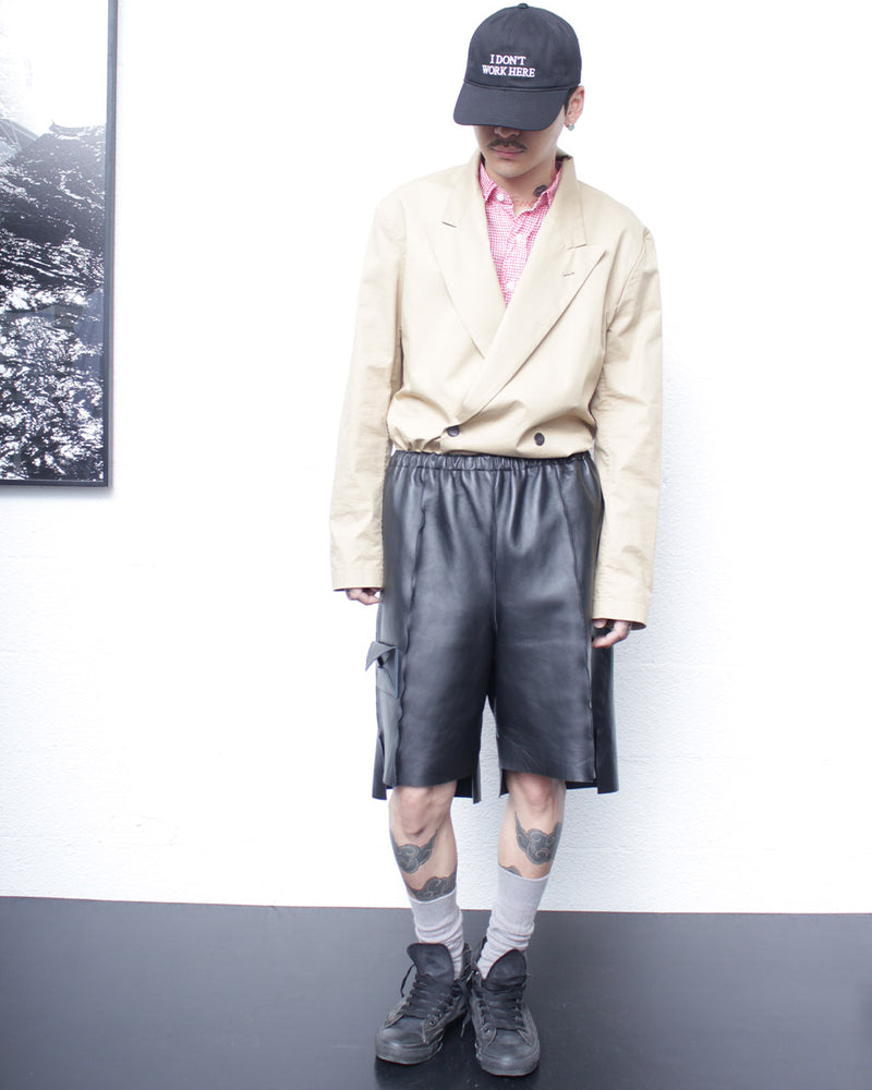 CLASS / LAMB SKIN EASY SHORTS (CCGS14UNI) Black – Mukta / Sal