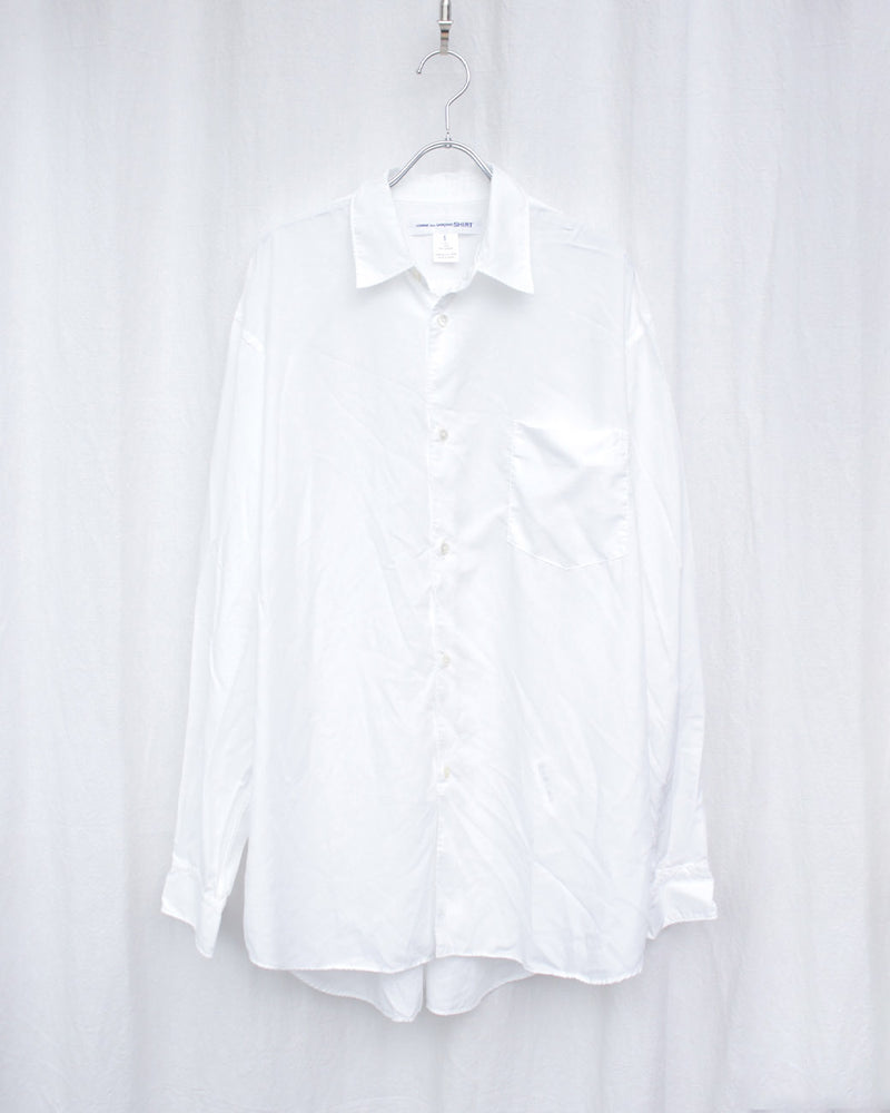 トップス COMME des GARCONS SHIRT 100% POLYESTER M COMME DES GARÇONS SHIRT / POLYESTER POPLIN GARMENT TREATED SHIRT