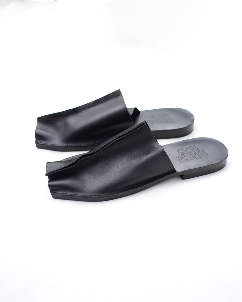 GABRIELA COLL GARMENTS / NO.7 LEATHER OPEN TOE BABOUCHE (S6-7-02