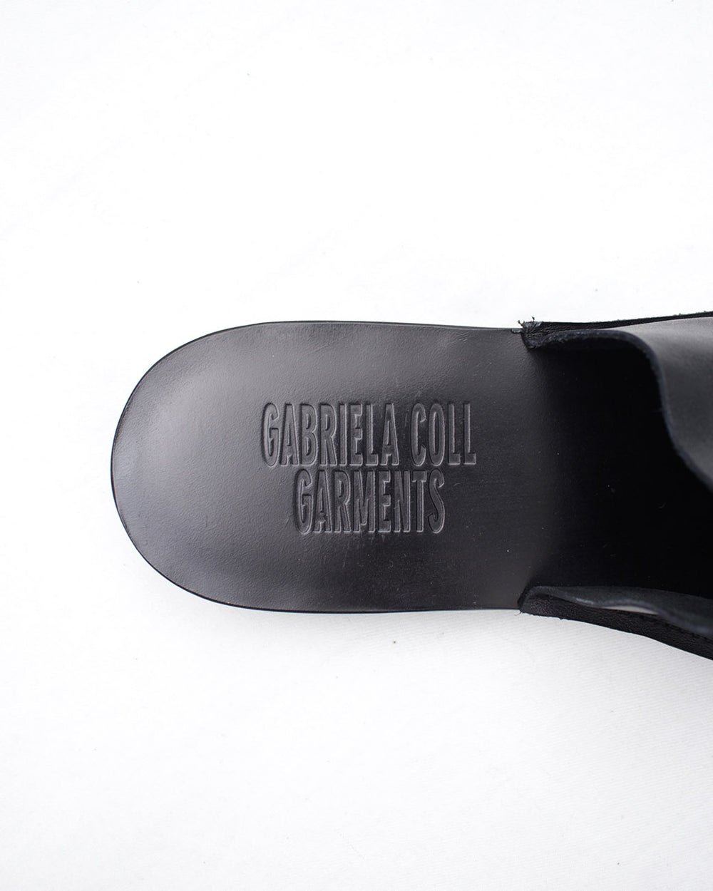 GABRIELA COLL GARMENTS / NO.7 LEATHER OPEN TOE BABOUCHE (S6-7-02