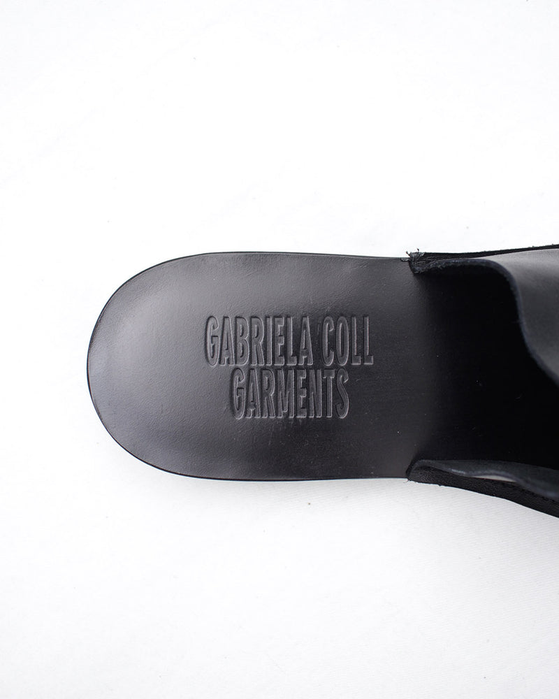 GABRIELA COLL GARMENTS / NO.7 LEATHER OPEN TOE BABOUCHE (S6-7-02