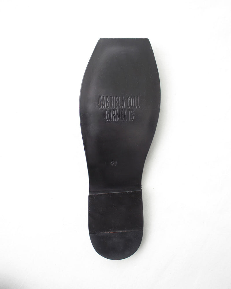 GABRIELA COLL GARMENTS / NO.7 LEATHER OPEN TOE BABOUCHE (S6-7-02