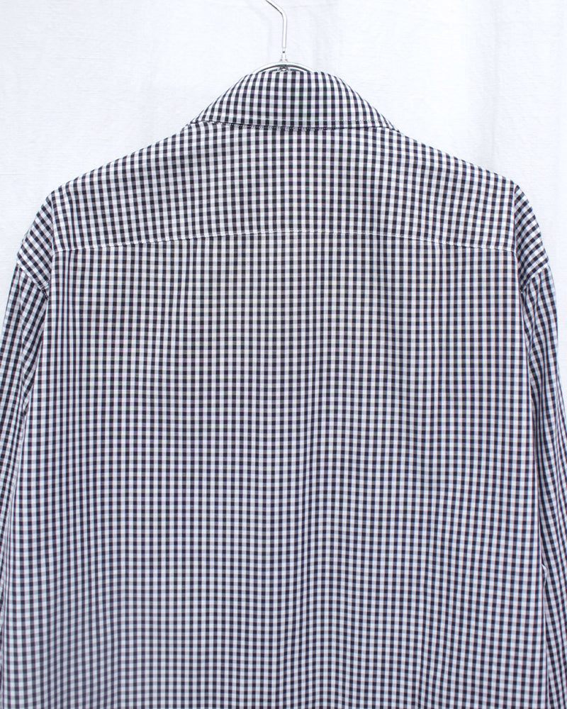 CAMISAS MANOLO / GINGHAM CHECK CAMPO SHIRT (26010201) Black/White