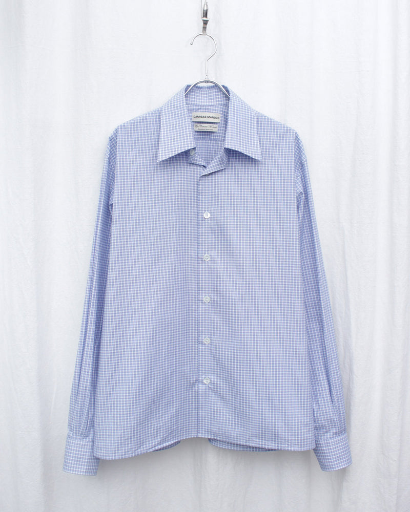 CAMISAS MANOLO / CAMISA SHIRT (26010502) Blue Checks – Mukta / Sal