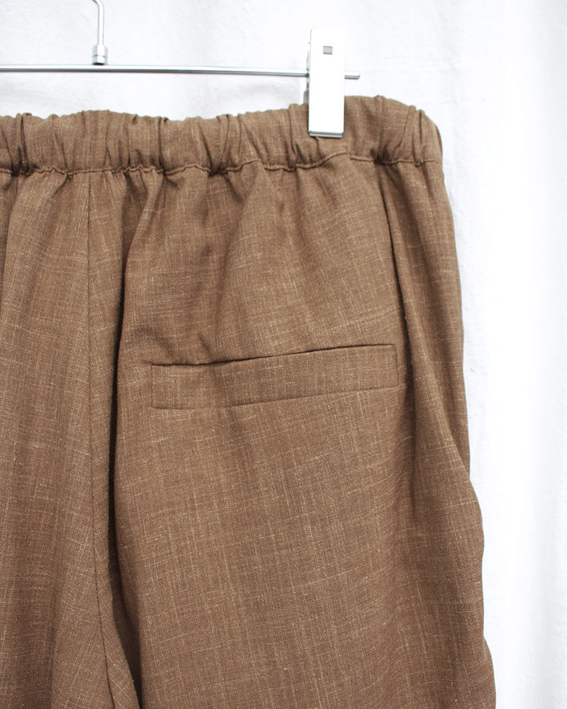 GABRIELA COLL GARMENTS / NO.330 SUMMER WOOL DRAPED SHORT TROUSERS