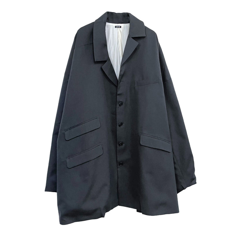 WOOL GABADINE SLIP JACKET (ONZE-5-WGSJ) Gray