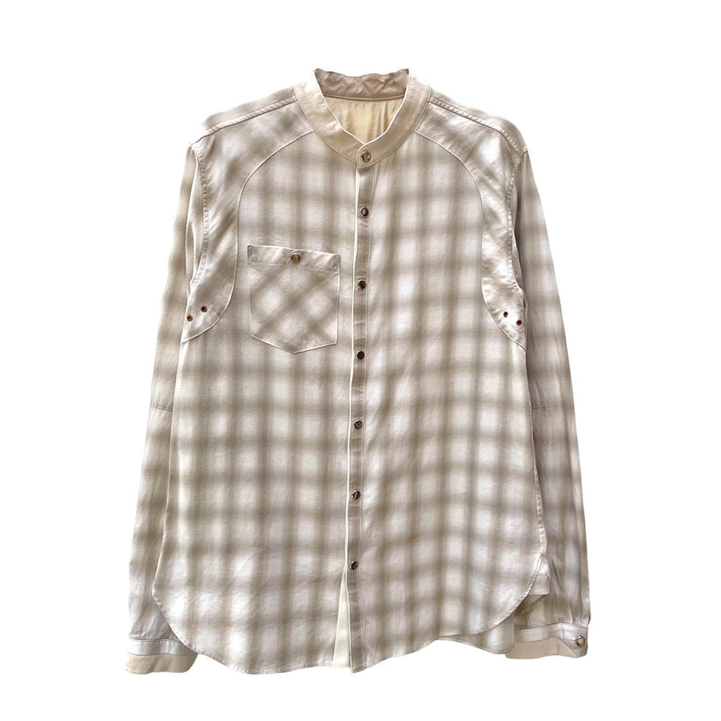mister it. ミスターイット 通販 SHIRT (TOUTS-23AW) Cream Checked