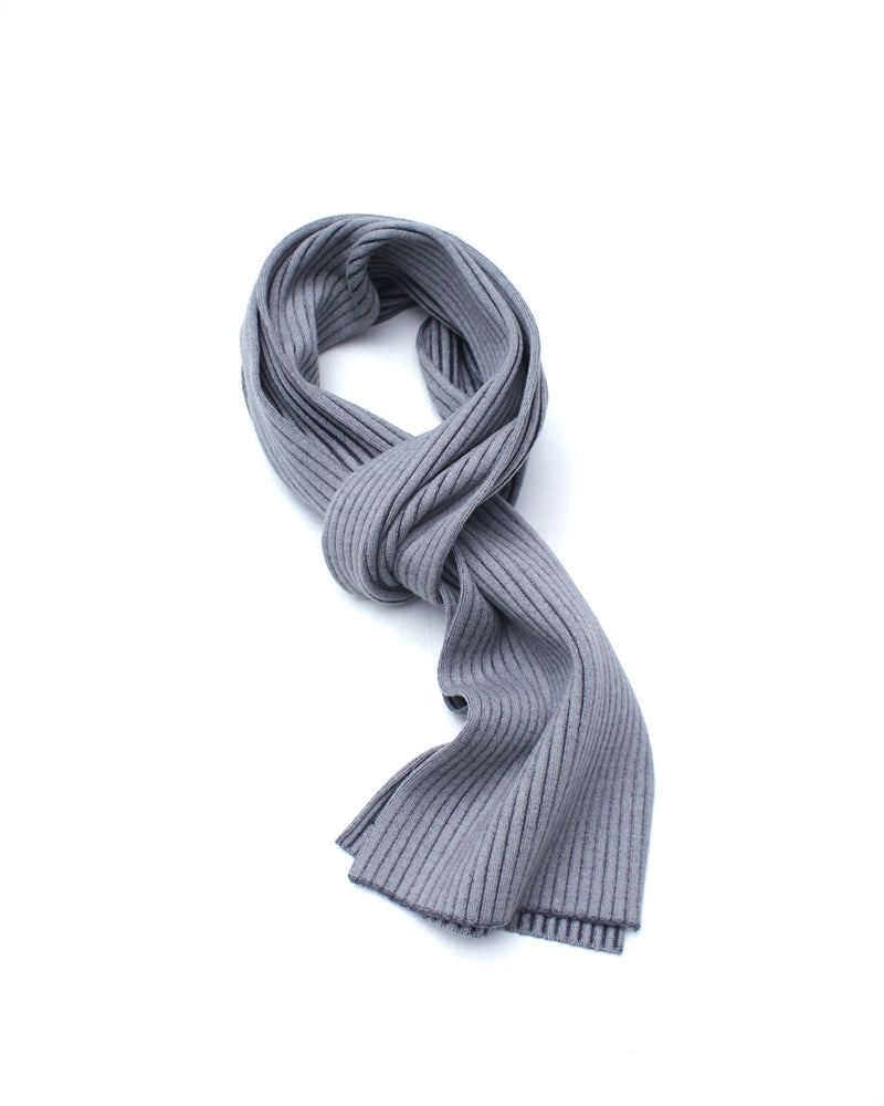 OMAR AFRIDI / ARTICULATED KNITTED SCARF - L.Grey (OA-AW25-ACC-105-04)