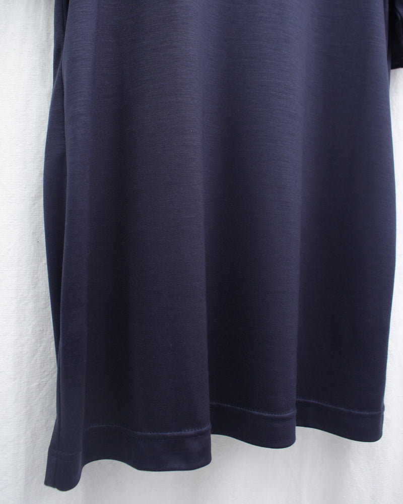 OMAR AFRIDI / H/S TEE / MOCK LODI (OA-SS26-JER-104-05) Navy