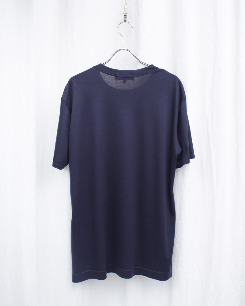 OMAR AFRIDI / H/S TEE / MOCK LODI (OA-SS26-JER-104-05) Navy