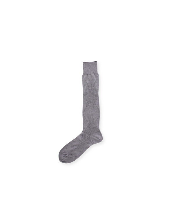 Mukta / Sal / "SMITH" ARGYLE SOCKS - Cement (NOUTOMI-02)