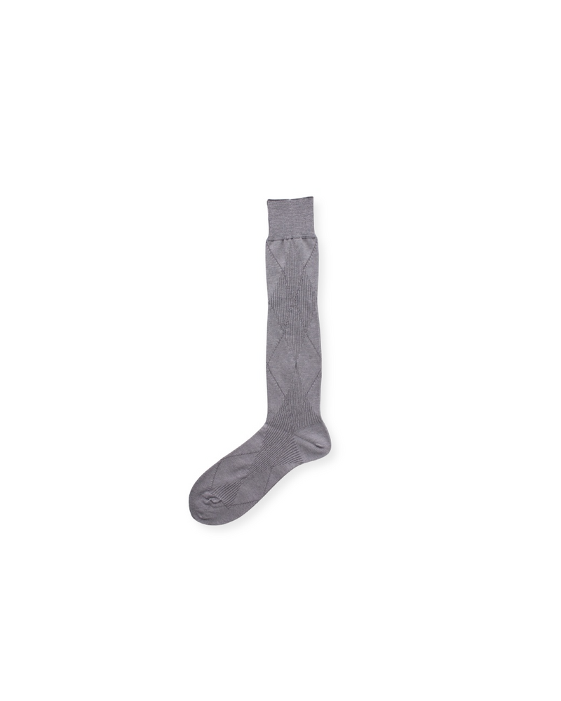 Mukta / Sal / "SMITH" ARGYLE SOCKS - Cement (NOUTOMI-02)