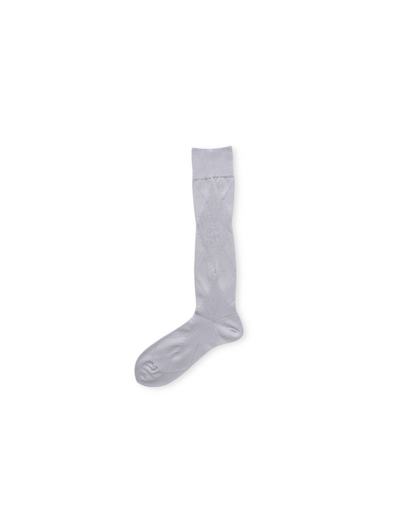 Mukta / Sal / "SMITH" ARGYLE SOCKS - Ash (NOUTOMI-02)