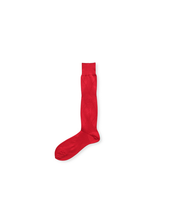 Mukta / Sal / "SMITH" ARGYLE SOCKS - Apple (NOUTOMI-02)