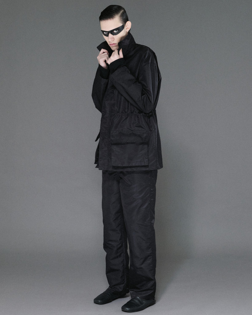 I SHII / CLUBMAN SAFARI JACKET - Black (i SHII-16) – Mukta / Sal