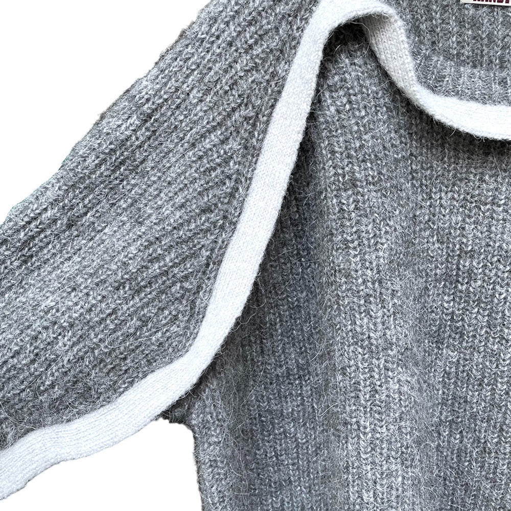 randy 23AW ニット RANDY ランディー RENDEZ-VOUS PULLOVER KNIT (AW23-RKT01) Grey